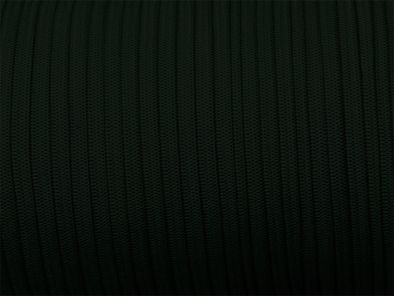 Pruženka hladká pletená 7 mm (017) tmavě zelená polyester 100 m
