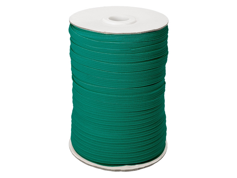 Knitted elastic tape 7 mm (906) turquoise polyester 100 mb Knitted elastic tape 7 mm (906) turquoise polyester 100 mb