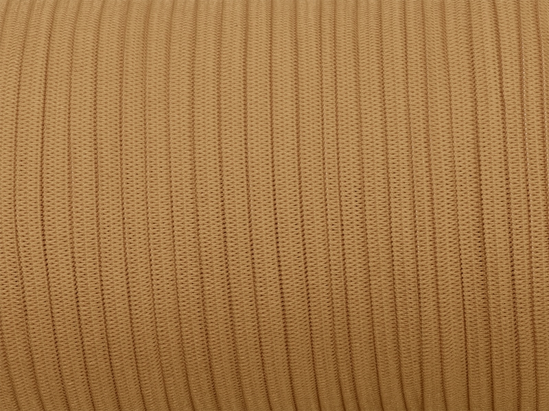 Elastischer band flach gestrickt 7 mm (894) dunkelbeige polyester 100 lm