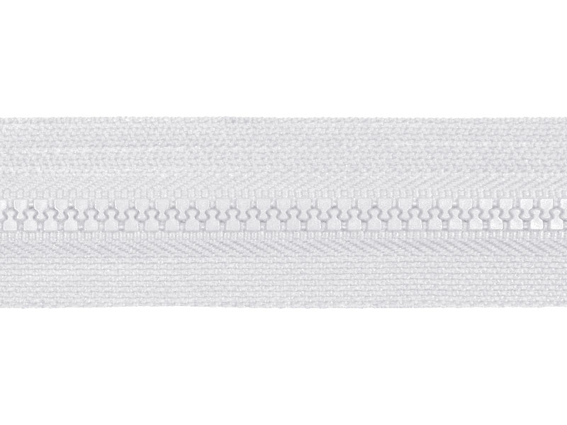 PLASTIC READY ZIPPER 5 OPEN END TWO WAYS 70 cm (501) WHITE 50  PCS