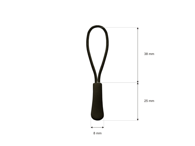 STRING DECORATIVE PULLER 173 OLIVE 100 PCS