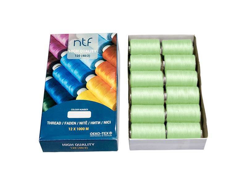 POLYESTEROVÉ NITĚ NTF 40/2PISTÁCIE A769  1000 m x 12 ks