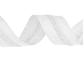 Spiral zipper tape 5 (501) white 250 mb roll