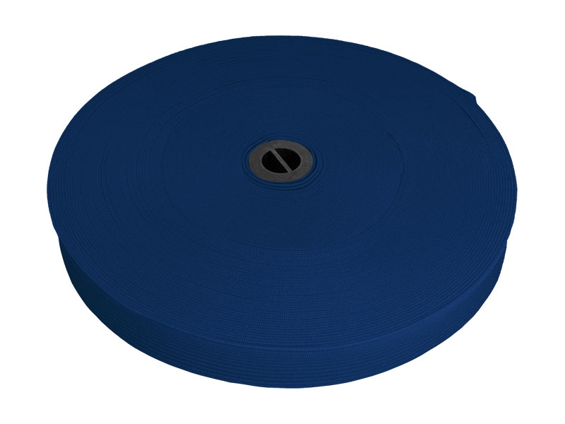 Pruženka hladká pletená 20 mm (220) chabrový polyester 25 m Pruženka hladká pletená 20 mm (220) chabrový polyester 25 m