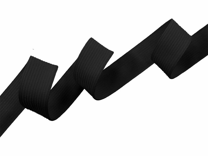 Elastischer band flach gestrickt 20 mm (301) Graphit polyester 25 lm Elastischer band flach gestrickt 20 mm (301) Graphit polyester 25 lm