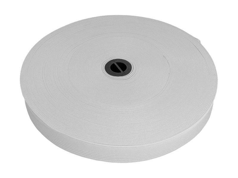 Knitted elastic tape 20 mm (336) light grey polyester 25 mb Knitted elastic tape 20 mm (336) light grey polyester 25 mb