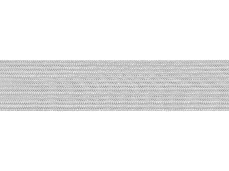 Knitted elastic tape 20 mm (336) light grey polyester 25 mb Knitted elastic tape 20 mm (336) light grey polyester 25 mb