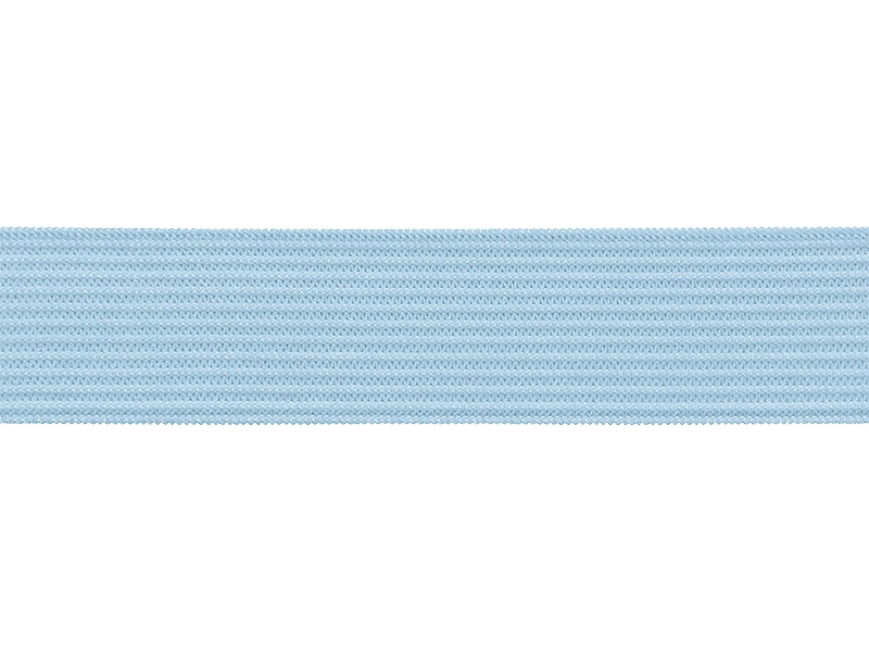Elastischer band flach gestrickt 20 mm (351) Himmelblau polyester 25 lm