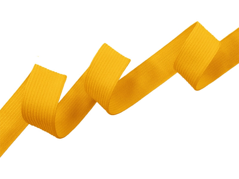 Knitted elastic tape 20 mm (504) yellow polyester 25 mb Knitted elastic tape 20 mm (504) yellow polyester 25 mb