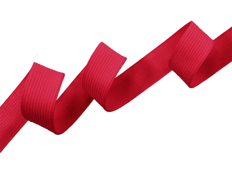 Knitted elastic tape 20 mm (516) pink polyester 25 mb Knitted elastic tape 20 mm (516) pink polyester 25 mb