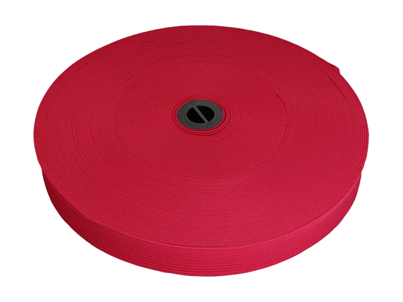 Knitted elastic tape 20 mm (516) pink polyester 25 mb Knitted elastic tape 20 mm (516) pink polyester 25 mb