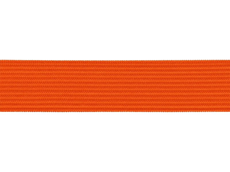 Knitted elastic tape 20 mm (523) orange polyester 25 mb Knitted elastic tape 20 mm (523) orange polyester 25 mb