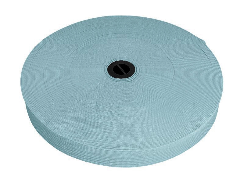 Knitted elastic tape 20 mm (546) light blue polyester 25 mb Knitted elastic tape 20 mm (546) light blue polyester 25 mb