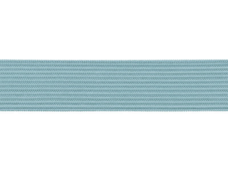 Knitted elastic tape 20 mm (546) light blue polyester 25 mb