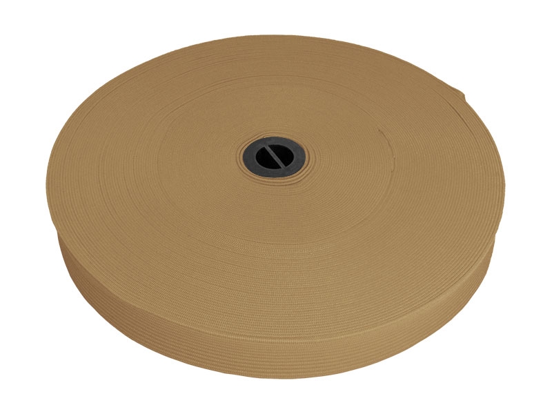 Knitted elastic tape 20 mm (894) dark beige polyester 25 mb Knitted elastic tape 20 mm (894) dark beige polyester 25 mb