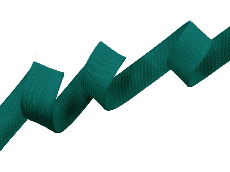 Knitted elastic tape 20 mm (906) turquoise polyester 25 mb Knitted elastic tape 20 mm (906) turquoise polyester 25 mb