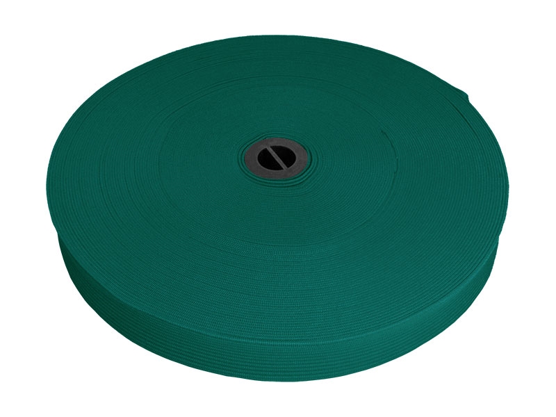 Knitted elastic tape 20 mm (906) turquoise polyester 25 mb