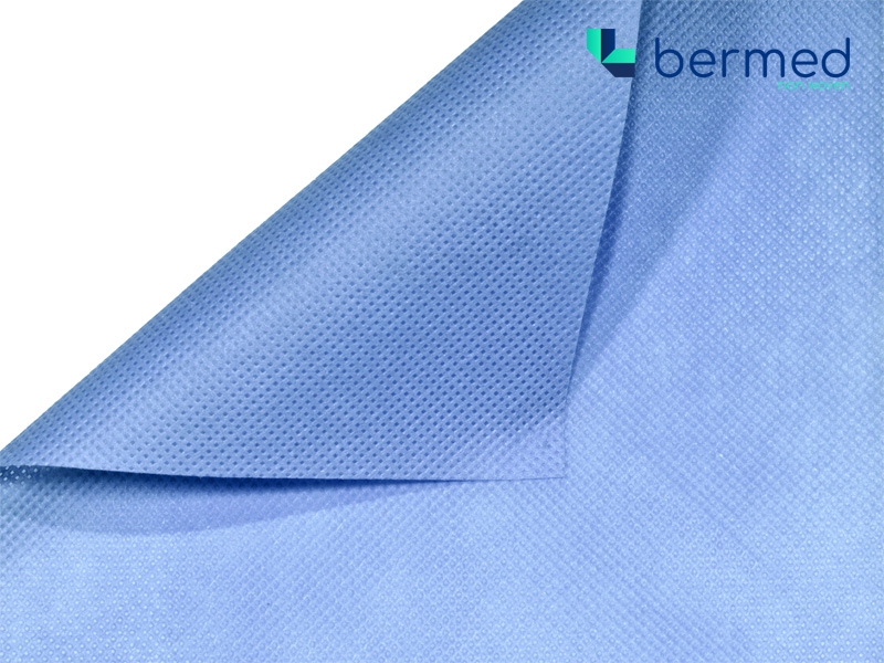 SMS PP NONWOVEN FABRICS 40 G/M2 BLUE 160 CM 400 MB