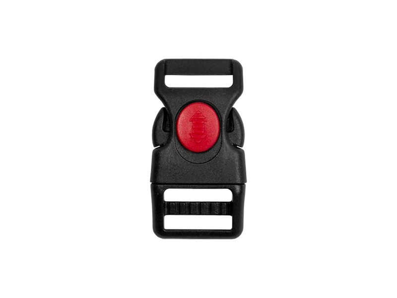 Schnalle aus kunststoff 20 mm kalina schwarz-rot frostbeständig 100  st.