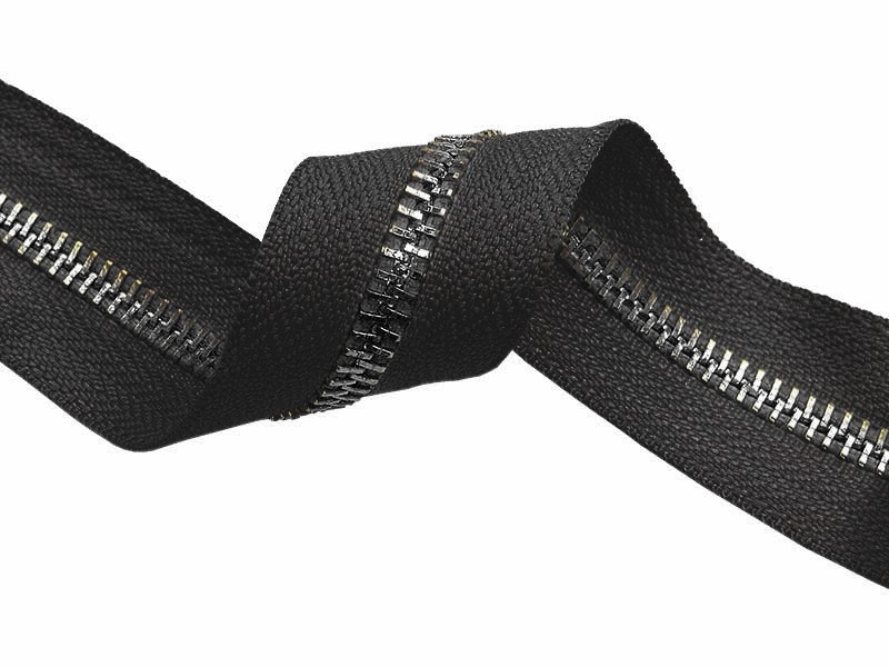 METAL ZIPPER  TAPE 5 (301) GRAPHITE      GLOSSY NICKEL