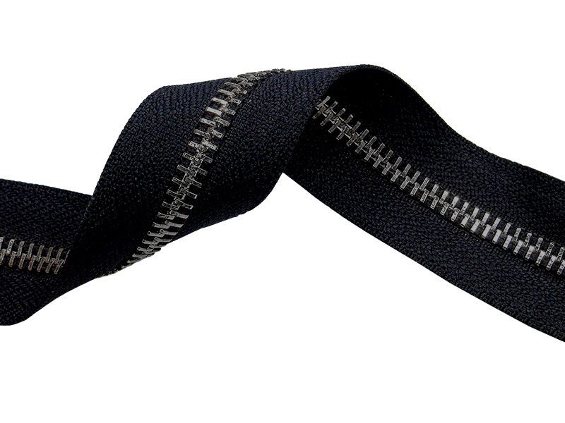 METAL ZIPPER   TAPE 5 (580) BLACK NICKEL