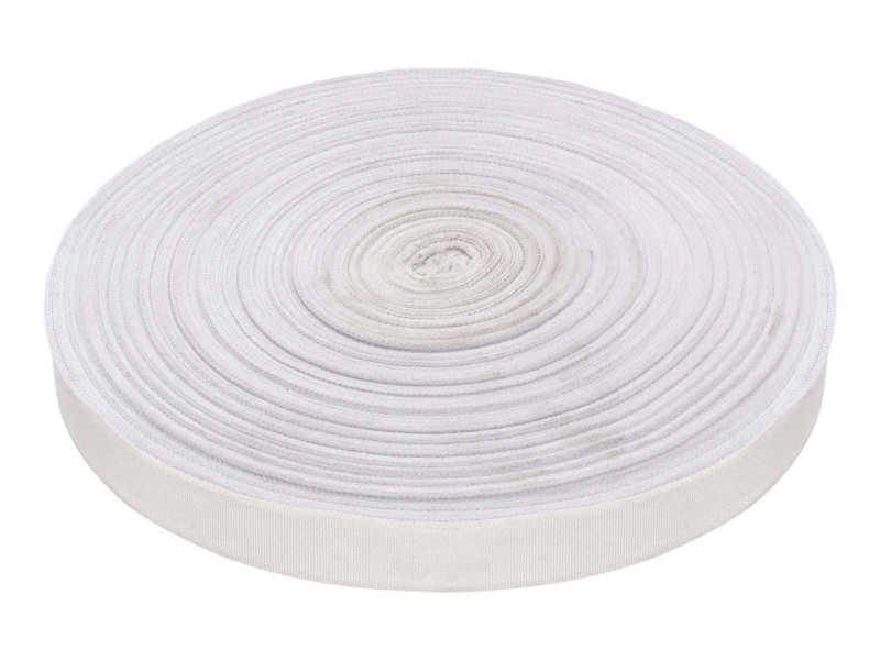 Polyester twill tape 25 mm white (501) - second-class Polyester twill tape 25 mm white (501) - second-class