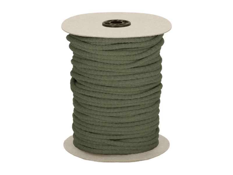 BAUMWOLLE SCHNUR  305 OLIVGRÜN 7 MM 50 LM