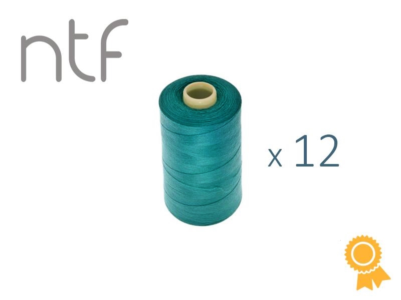 POLYESTEROVÉ NITĚ NTF 40/2DARK TURQUOISE A611  1000 m x 12 ks
