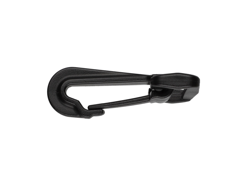 Plastic snap hook 38 mm donald black 50 pcs