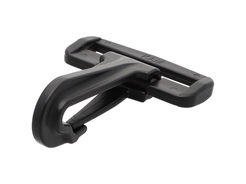 Plastic snap hook 38 mm donald black 50 pcs