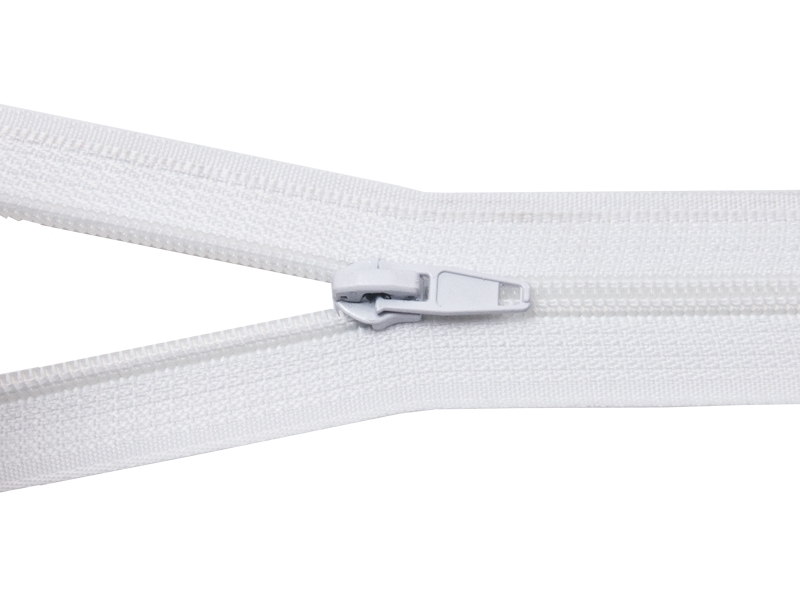 NYLON READY ZIPPER  5 AUTO LOCK CLOSE END 180 CM (501) WHITE&nbsp25 PCS