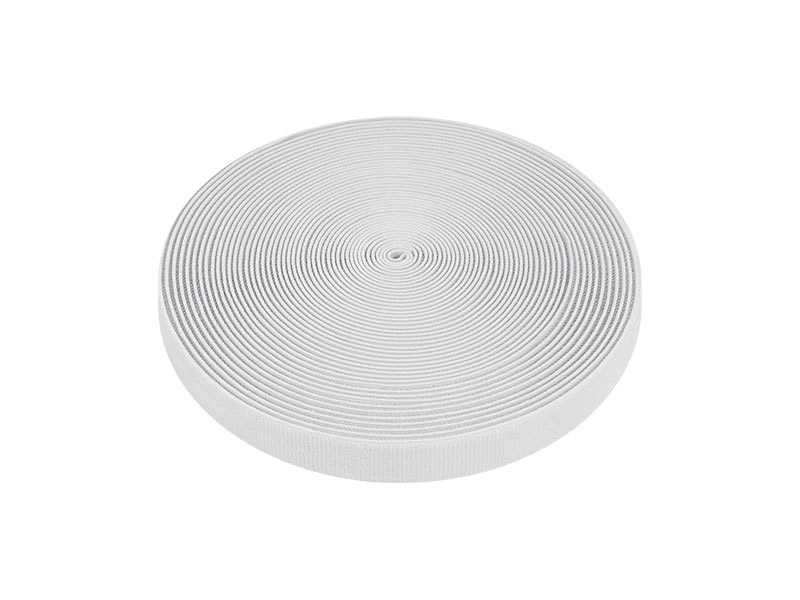 Elastic hook and loop     tape  white&nbsp580 nylon loop 20 yd