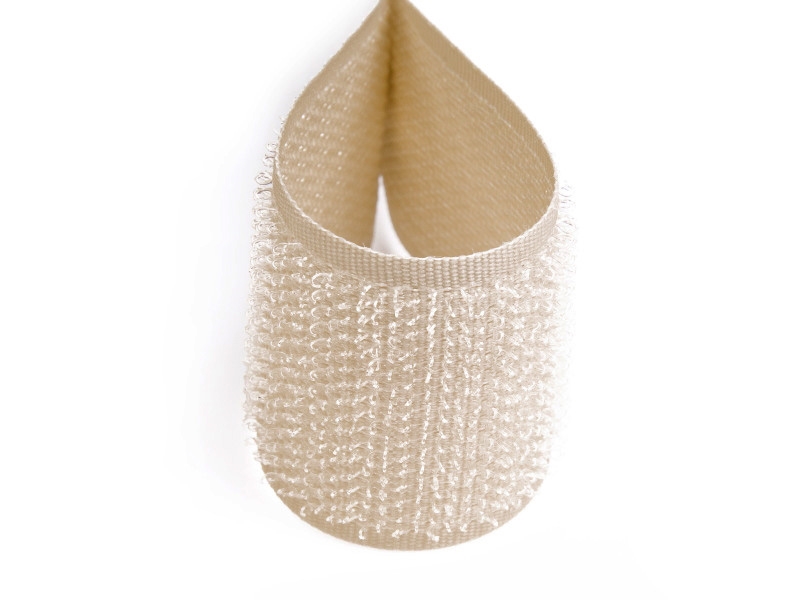 Hook and loop tape light beige 101 polyester/nylon hook 25 mb Hook and loop tape light beige 101 polyester/nylon hook 25 mb