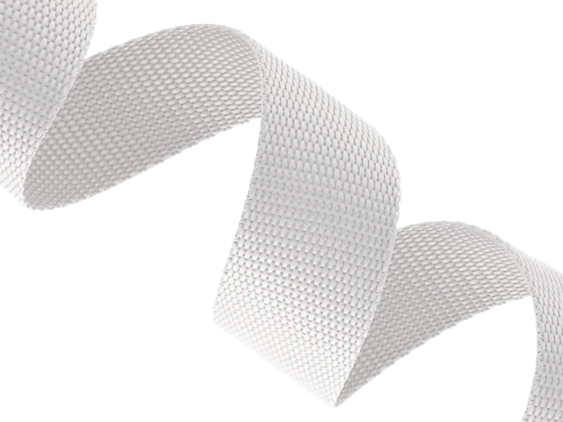WEBBING  40 MM / 1,2 MM EU WHITE 501  PP 50 MB