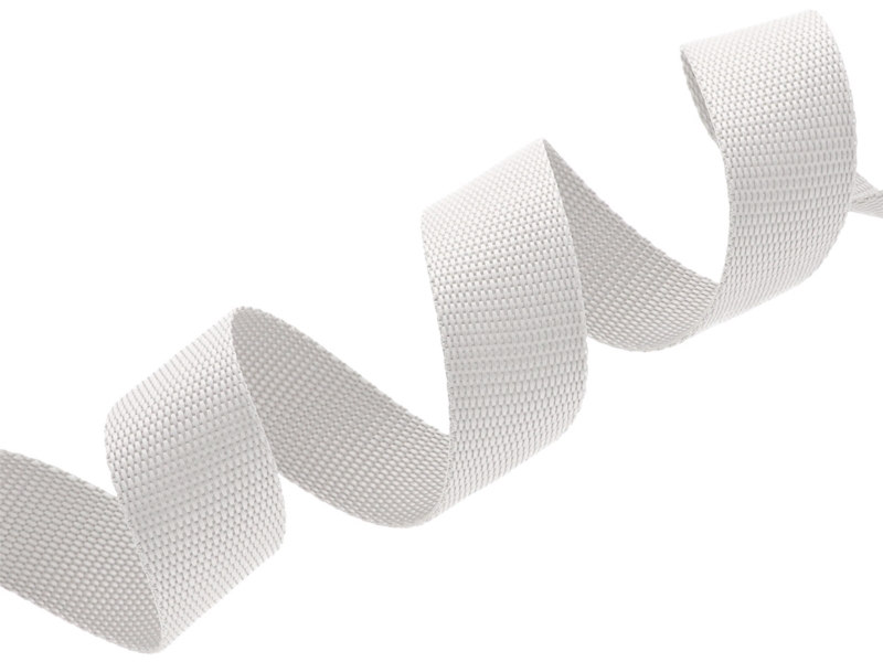 WEBBING  40 MM / 1,2 MM EU WHITE 501  PP 50 MB
