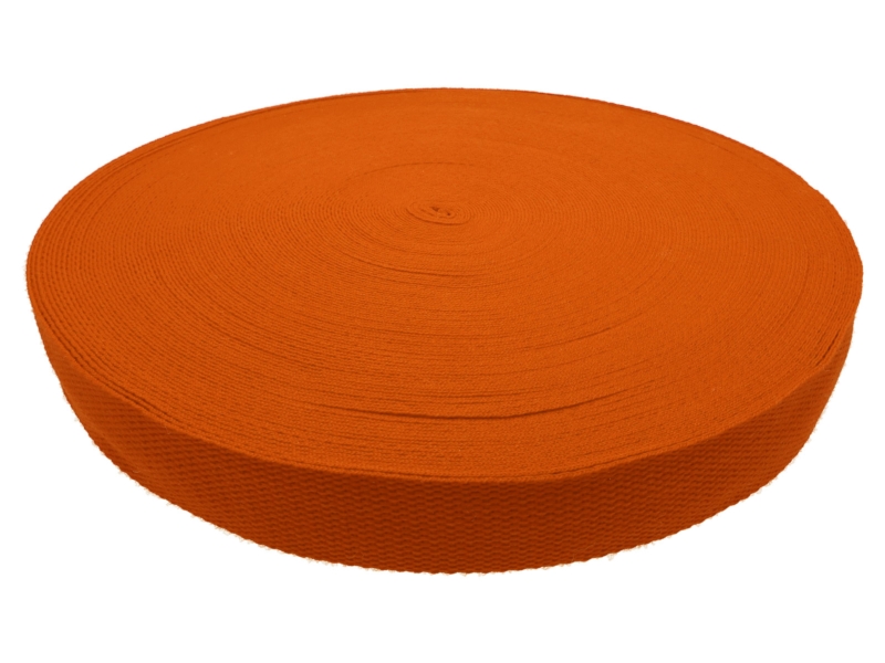 Taśma nośna polycotton 2 mm pomarańczowa (D 053)