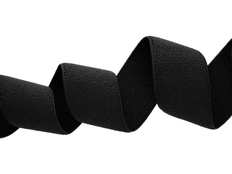 ELASTIC BAND FOR SUSPENDERS 35 MM EU (580) BLACK 25 MB