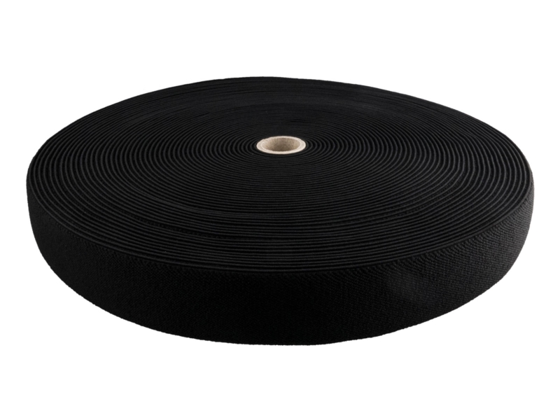 ELASTIC BAND FOR SUSPENDERS 35 MM EU (580) BLACK 25 MB