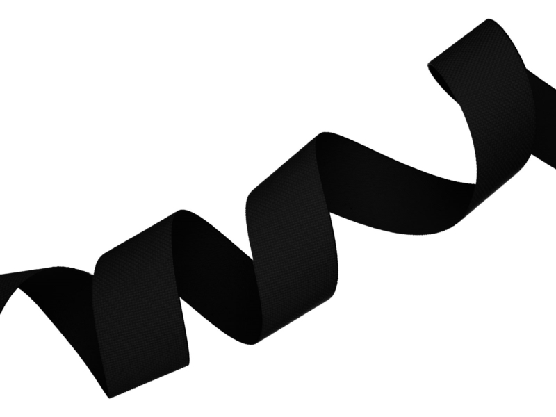 Polyester-Einfassband 25 mm Schwarz (580)