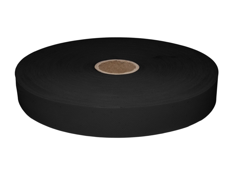 Polyester-Einfassband 25 mm Schwarz (580)