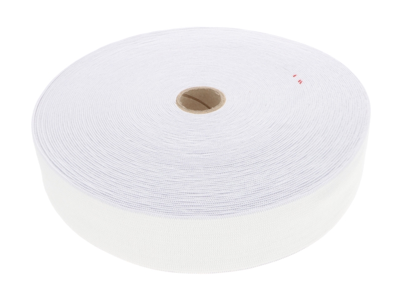 PRUŽENKA HLADKÁ TKANÁ 40 MM (501) BÍLÝ POLYESTER 25 M PRUŽENKA HLADKÁ TKANÁ 40 MM (501) BÍLÝ POLYESTER 25 M