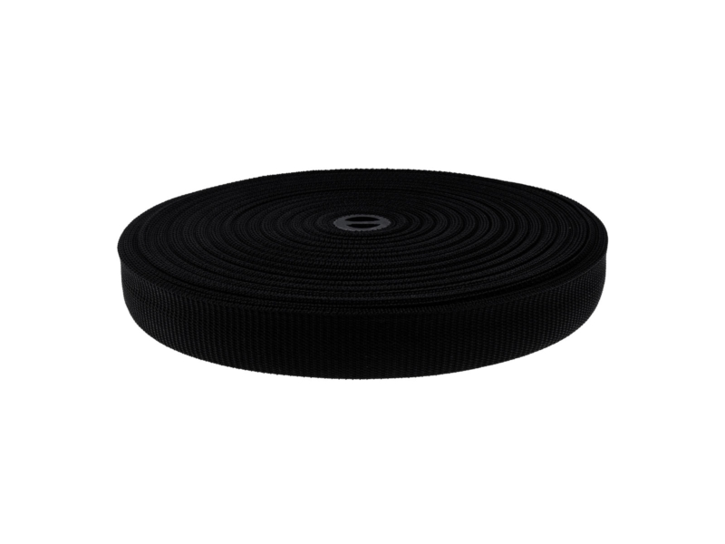 Roto polypropylene webbing 32 mm / 1.40 mm black (580) Roto polypropylene webbing 32 mm / 1.40 mm black (580)