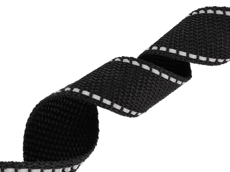 Reflexband tragband 30 mm / 1,3 mm schwarz 580 pp 25  lm
