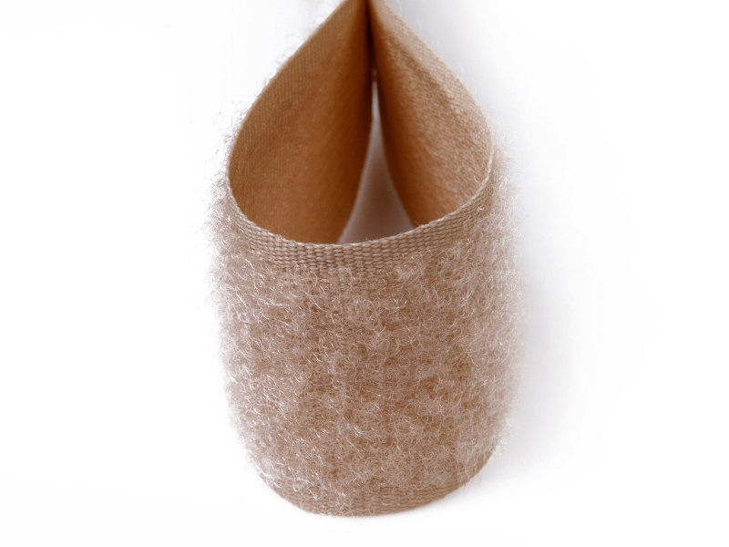 Hook and loop tape light brown 509 polyester/nylon loop 25 mb Hook and loop tape light brown 509 polyester/nylon loop 25 mb