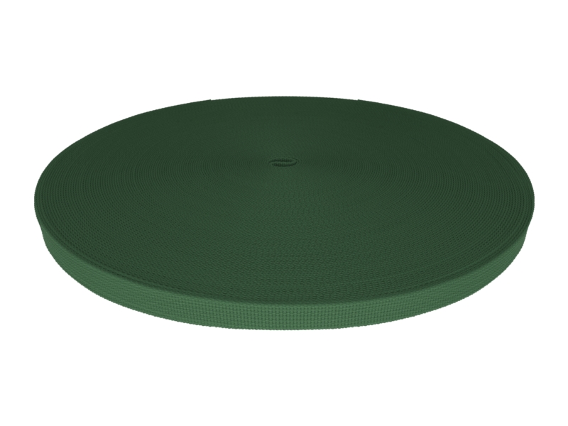 TRAGBAND P10 15 MM DUNKELGRÜN PES 