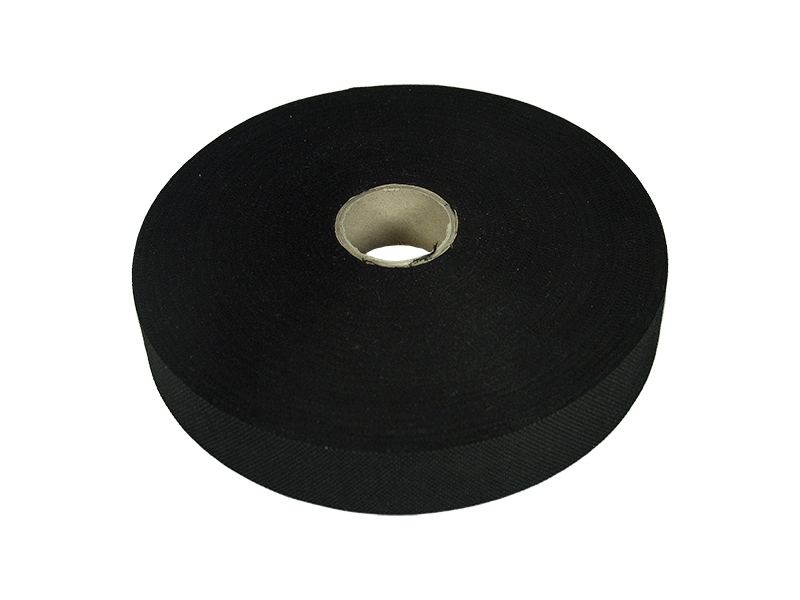 Polyester twill tape 25 mm black (580)