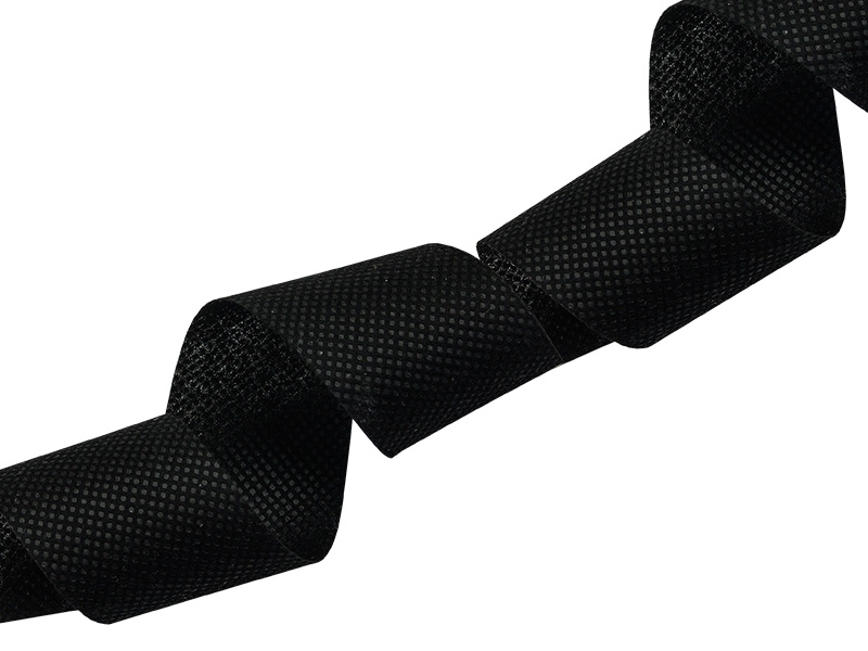Polyester twill tape 25 mm black (580)