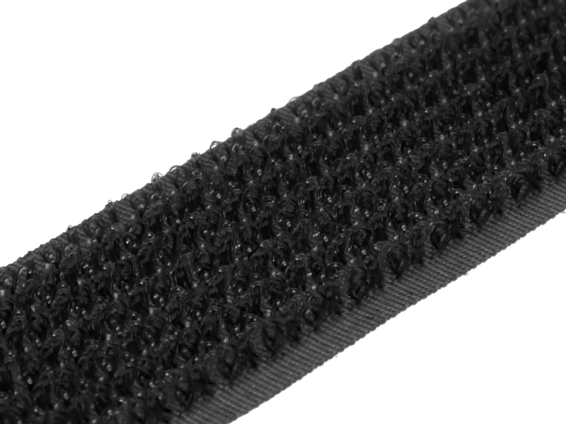 Hook and loop 2in1 tape  black 101 100% nylon 25 mb