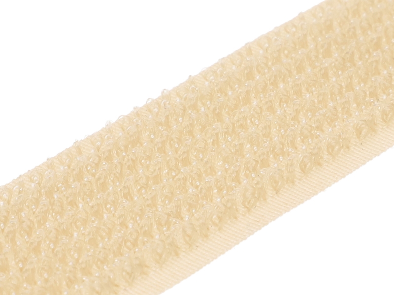 Hook and loop 2in1 tape  light beige 101 100% nylon 25 mb