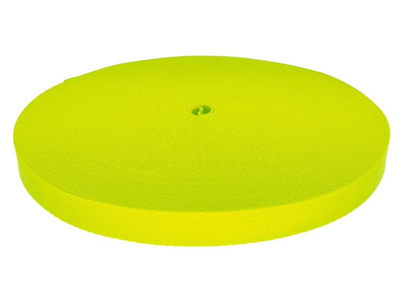 PÁSKA NA ŠŇŮRKU 20 MM NEONOVÁ LIMETKOVÁ 1003 PES 50 M